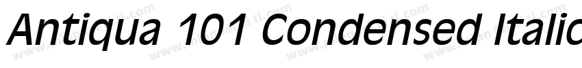 Antiqua 101 Condensed Italic字体转换